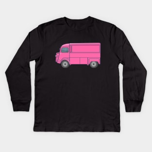 Citroen H Van, Type H, H-Type or HY Illustration Kids Long Sleeve T-Shirt